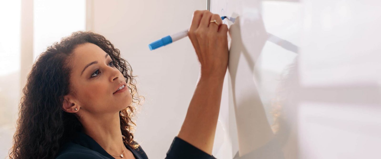 Women Writing on WhiteBoard