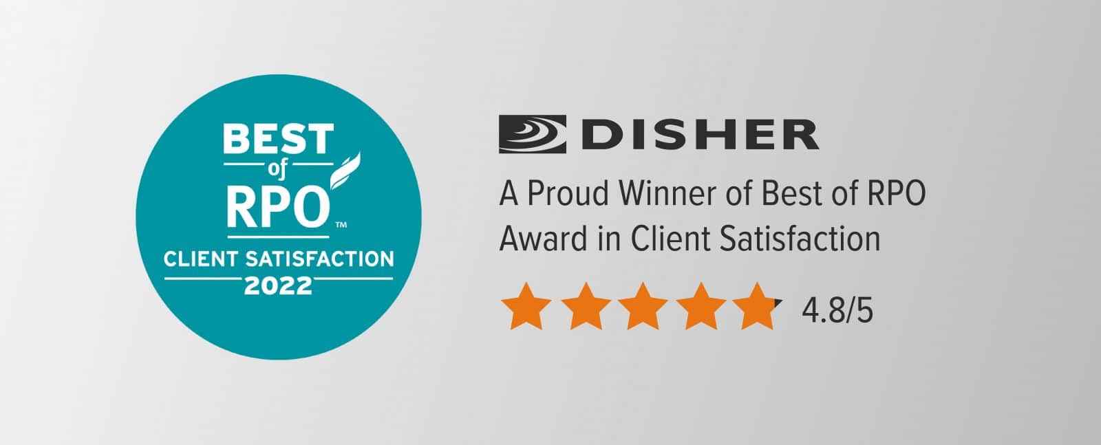 DISHER Best of RPO Award Winner 2022